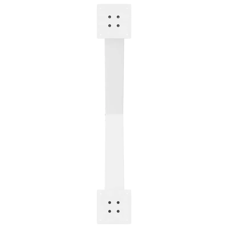Valgomojo stalo kojos, 3 vnt., baltos, 90x(72-73) cm, plienas, X formos