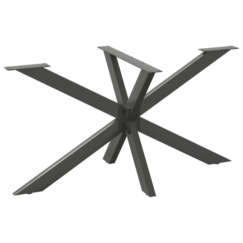 Valgomojo stalo koja, voro formos, antracito spalvos, 150x78x(72-73) cm, plienas