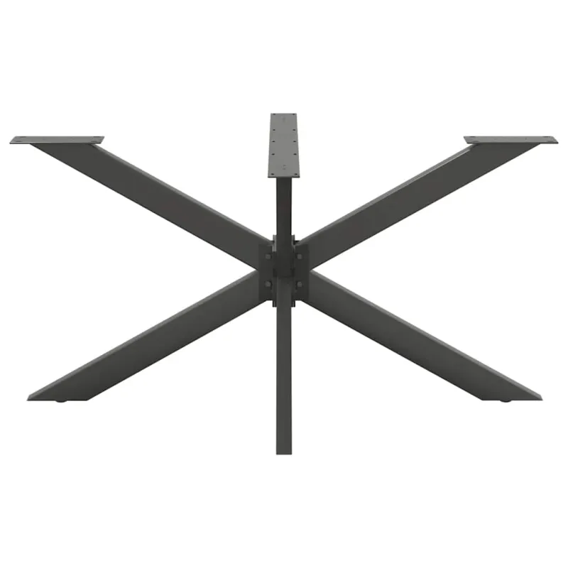 Valgomojo stalo koja, voro formos, antracito spalvos, 150x78x(72-73) cm, plienas