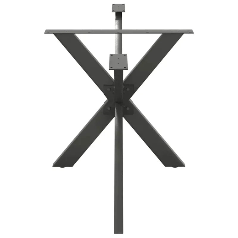Valgomojo stalo koja, voro formos, antracito spalvos, 150x78x(72-73) cm, plienas