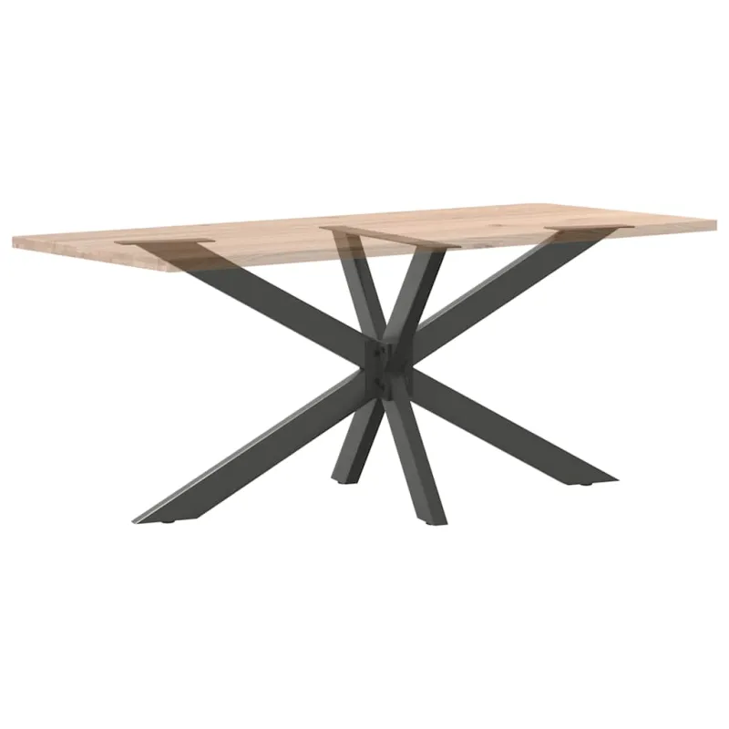 Valgomojo stalo koja, voro formos, antracito spalvos, 150x78x(72-73) cm, plienas