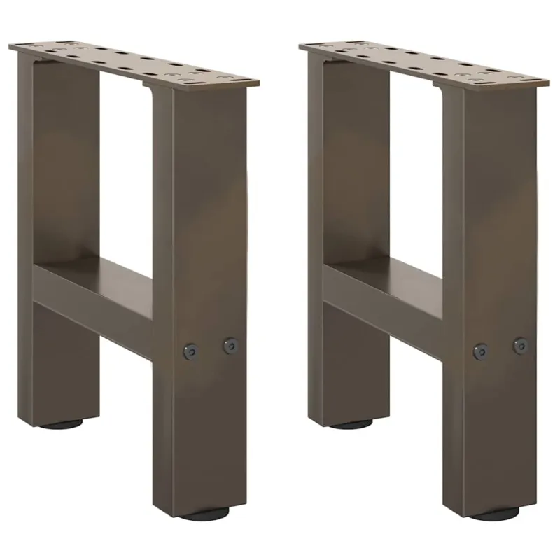 Kavos staliuko kojelės, 2 vnt., 30x(30-31) cm, natūralus plienas