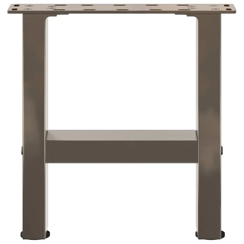 Kavos staliuko kojelės, 2 vnt., 30x(30-31) cm, natūralus plienas