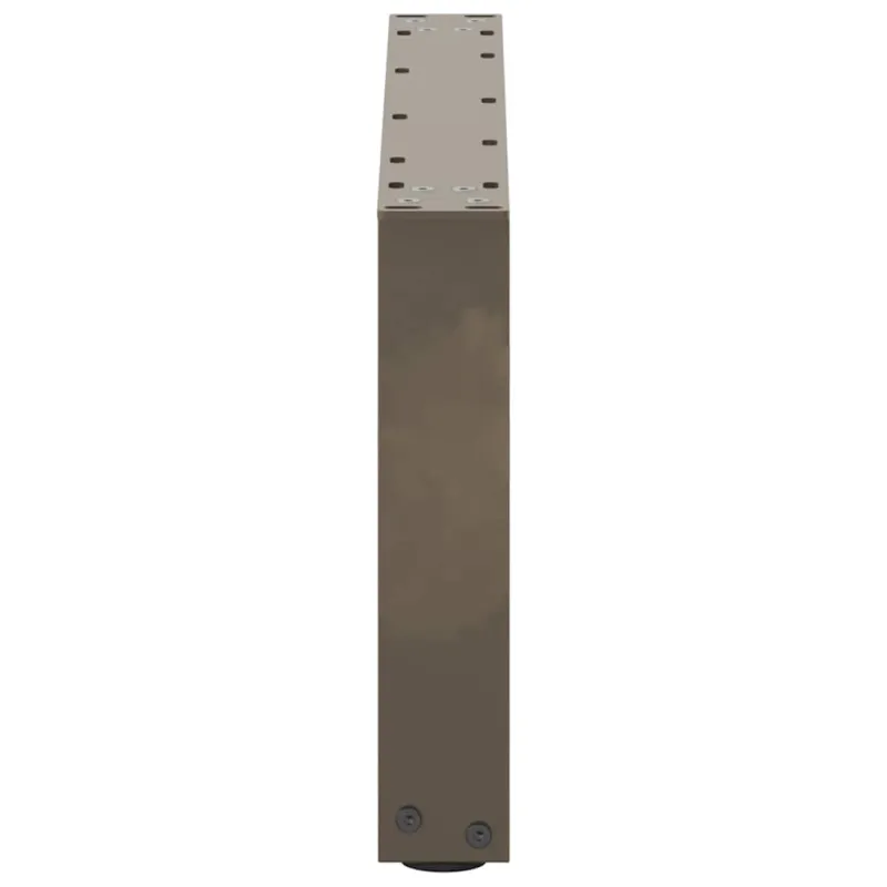 Kavos staliuko kojelės, U formos, 2 vnt., natūralus plienas, 70x(30-31) cm, plienas