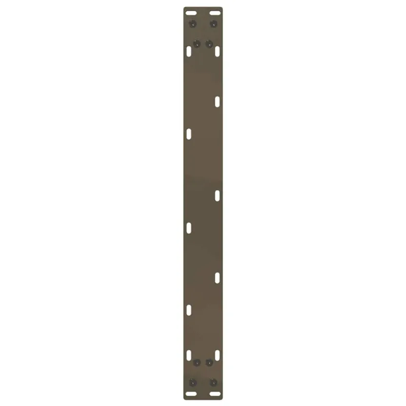 Kavos staliuko kojelės, U formos, 2 vnt., natūralus plienas, 70x(30-31) cm, plienas