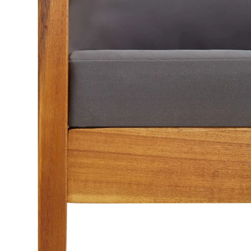 Sodo huonekalupaketti tyynyine, 5-osia osia, akatsiaviljapuuta