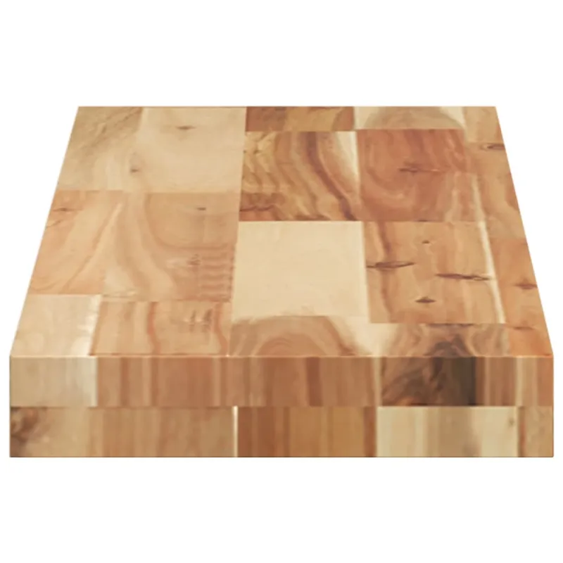 Pakabinamos lentynos, 2 vnt., 100x20x4 cm, aliejumi dažyta akacijos masyvo mediena