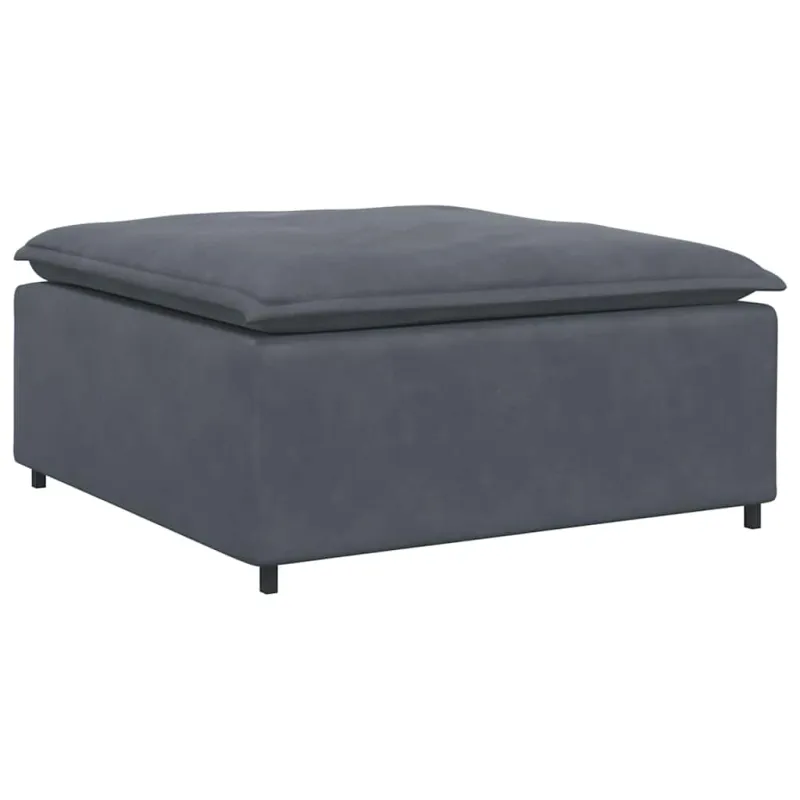 Modulinė sofa su pakoja ir pagalvėlėmis, tamsiai pilka