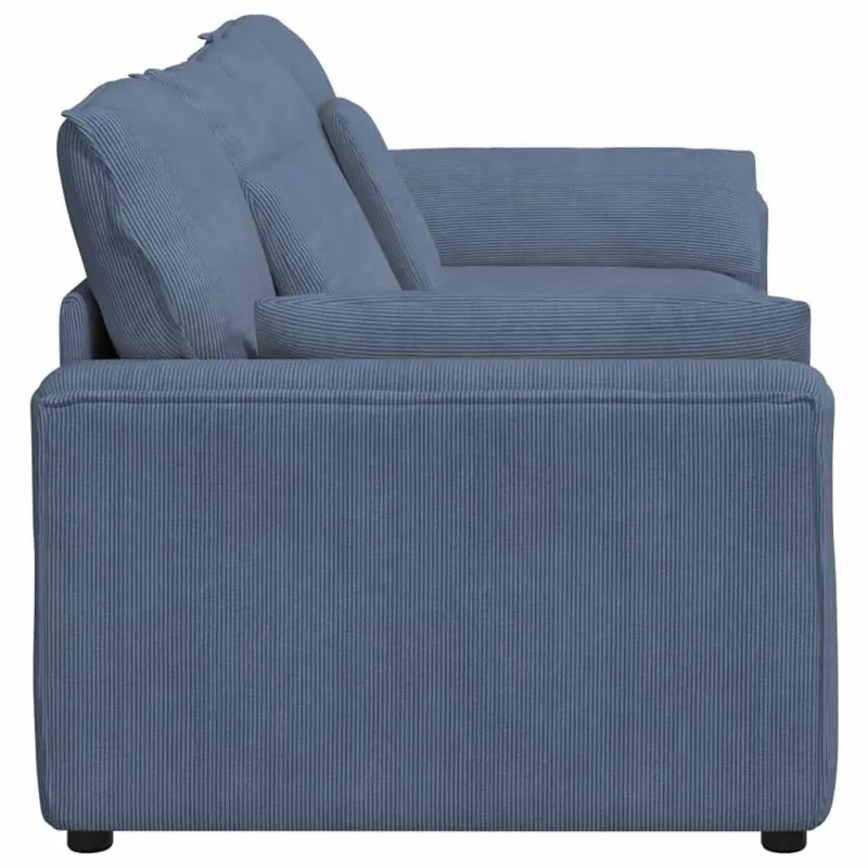 Modulinė sofa su pagalvėlėmis, mėlyna