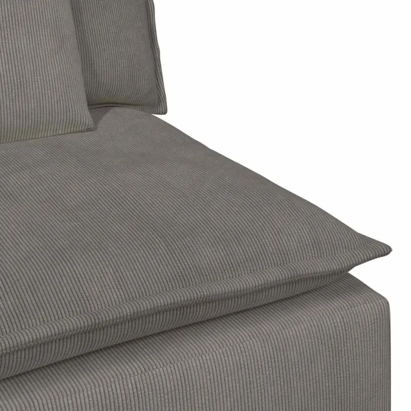 Modulinė sofa su pagalvėlėmis, šviesiai pilka