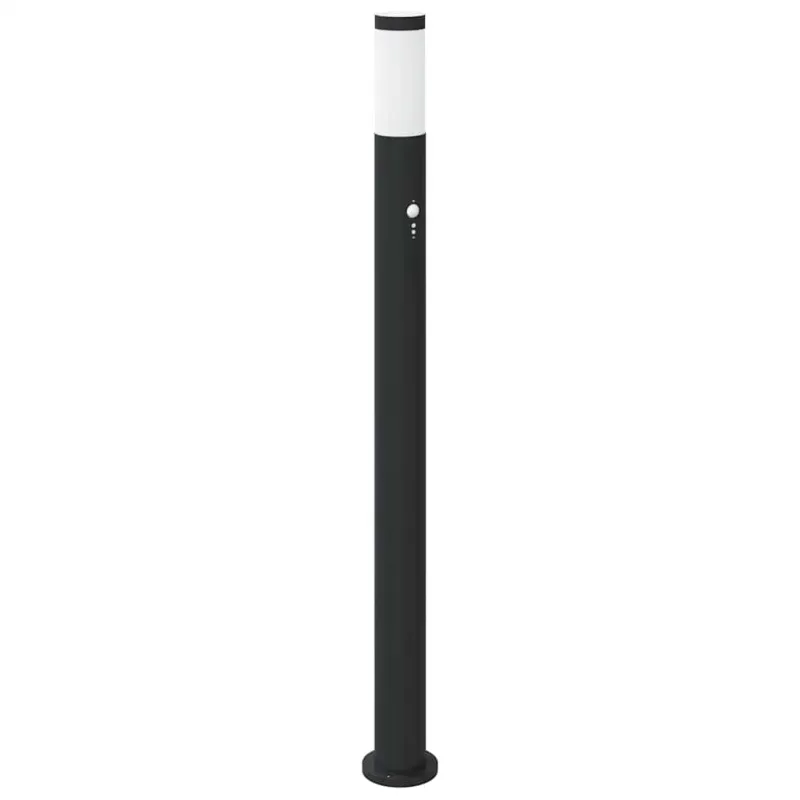 Apšvietimo stulpeliai su jutikliu, 3 vnt., 110 cm, nerūdijantis plienas, IP44