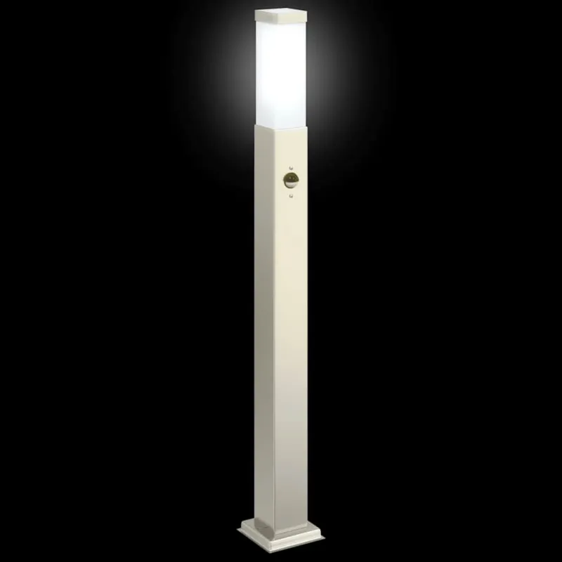 Apsauginis stulpelis su jutikliu, 80 cm, nerūdijantis plienas, IP44