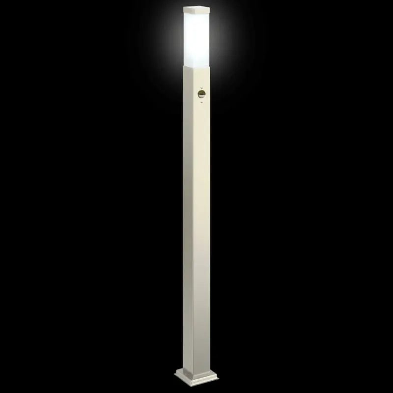 Apsauginis šviestuvas su jutikliu, 110 cm, nerūdijantis plienas, IP44