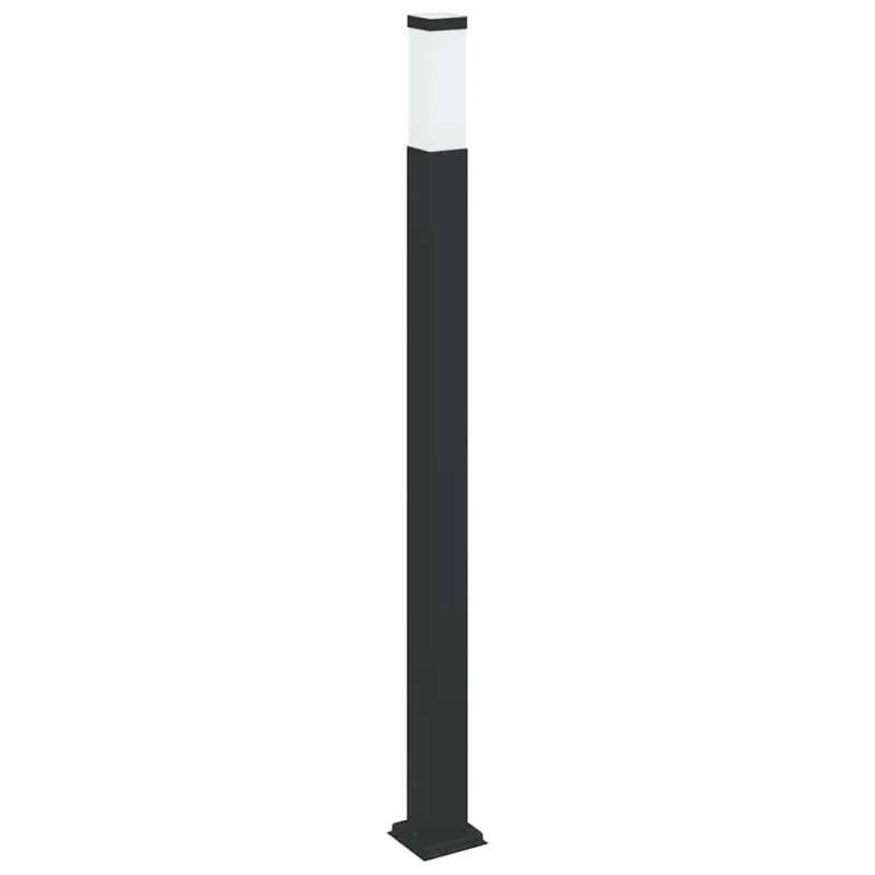Šviestuvai stulpeliams, 3 vnt., 110 cm, juodi, IP44