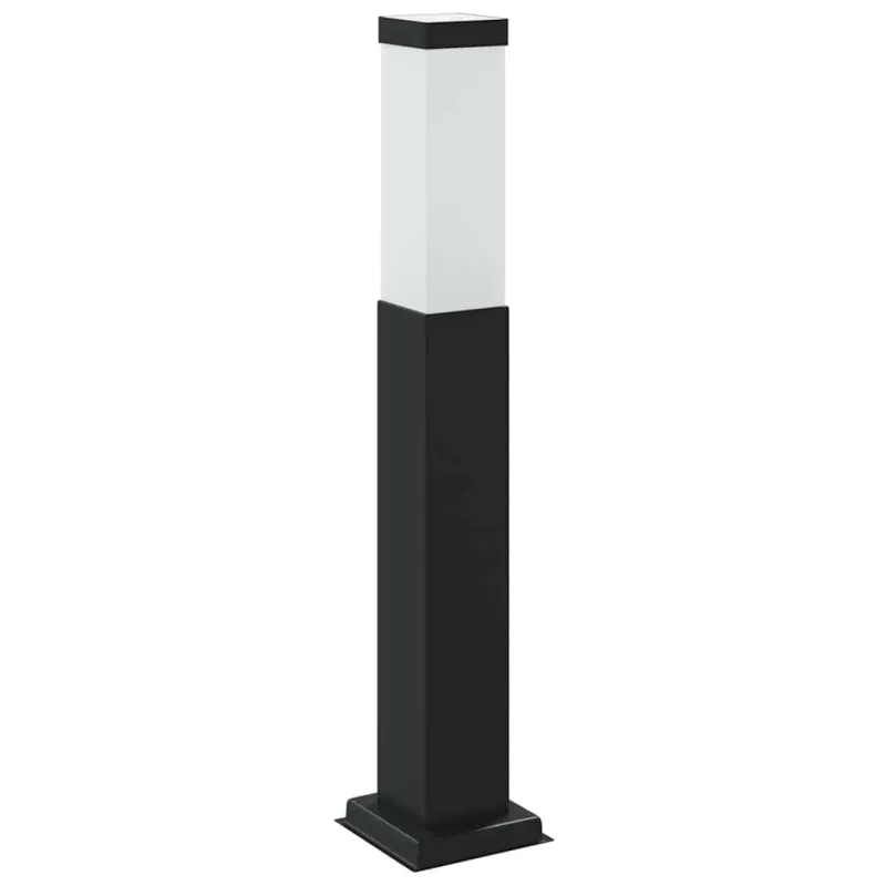 Šviestuvas su stulpeliu, 50 cm, juodas, IP44