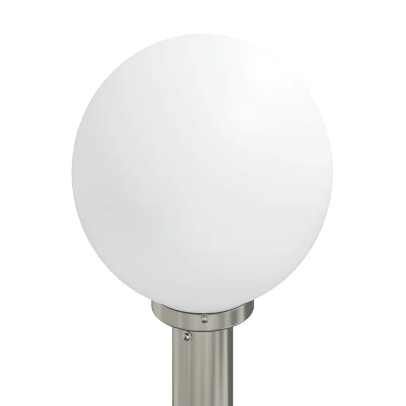 Apšvietimo stulpeliai su jutikliu ir lizdu, 3 vnt., 120 cm, nerūdijantis plienas, IP44