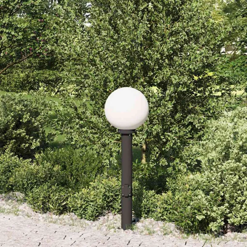Šviestuvas su stulpeliu, 80 cm, juodas, IP44
