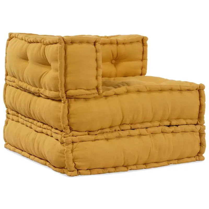 Modulinė sofa, geltona, 70x70x54 cm, audinys