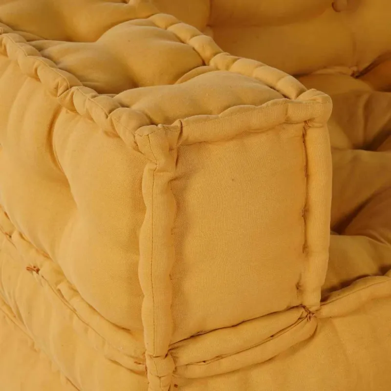 Modulinė sofa, geltona, 70x70x54 cm, audinys