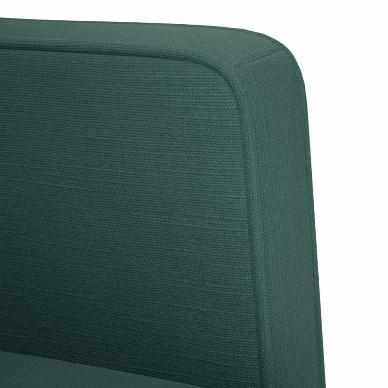 Dvivietė sofa, tamsiai žalia, 111 cm, audinys