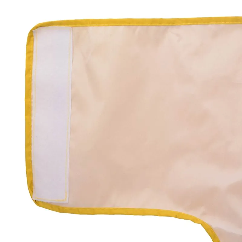 Šuns lietpaltis su šviesą atspindinčiomis juostelėmis, poliesteris, geltonas, 3XL