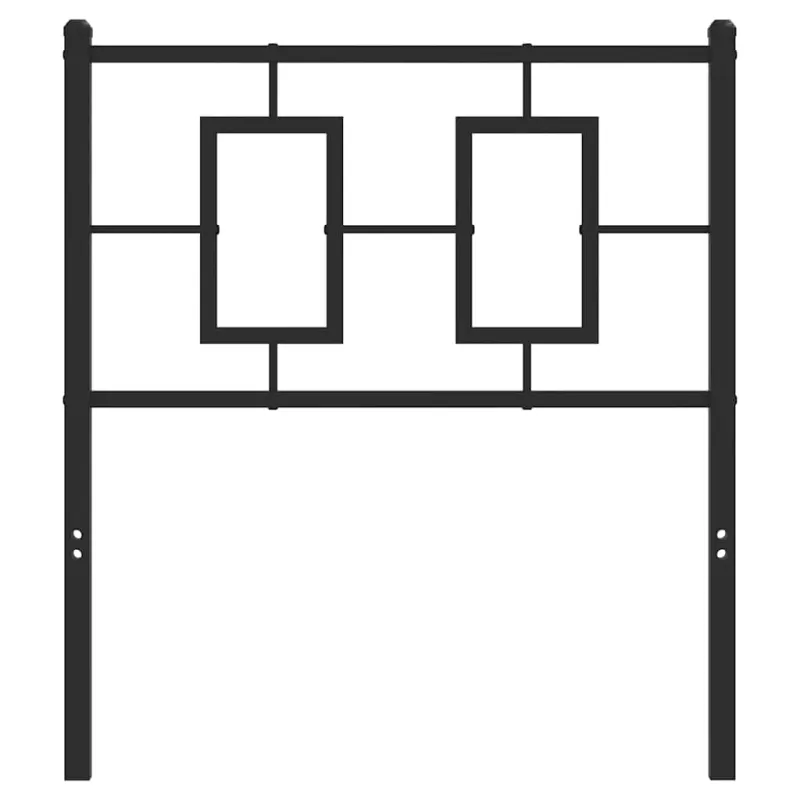 Metalinis keičiamas galvūgalis, juodas, 75 cm