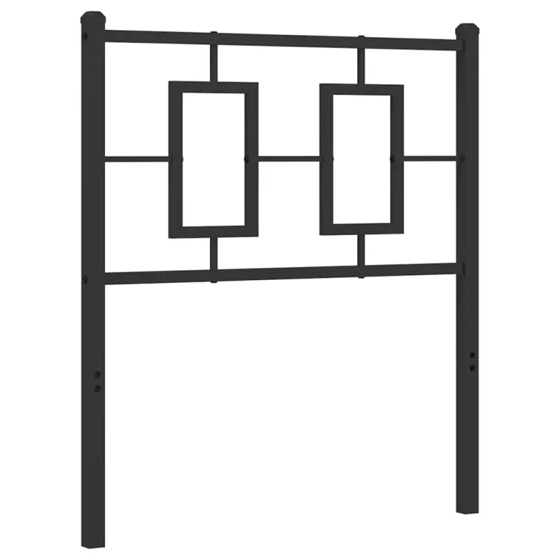 Metalinis keičiamas galvūgalis, juodas, 75 cm