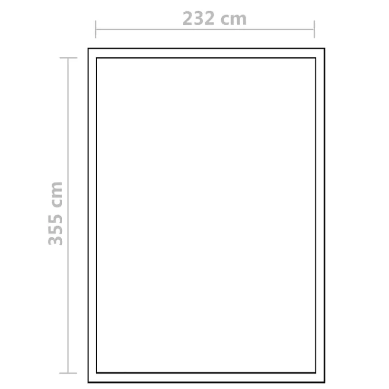 Sustiprintas šiltnamis iš aliuminio su pagrindo rėmu, 9,025m²
