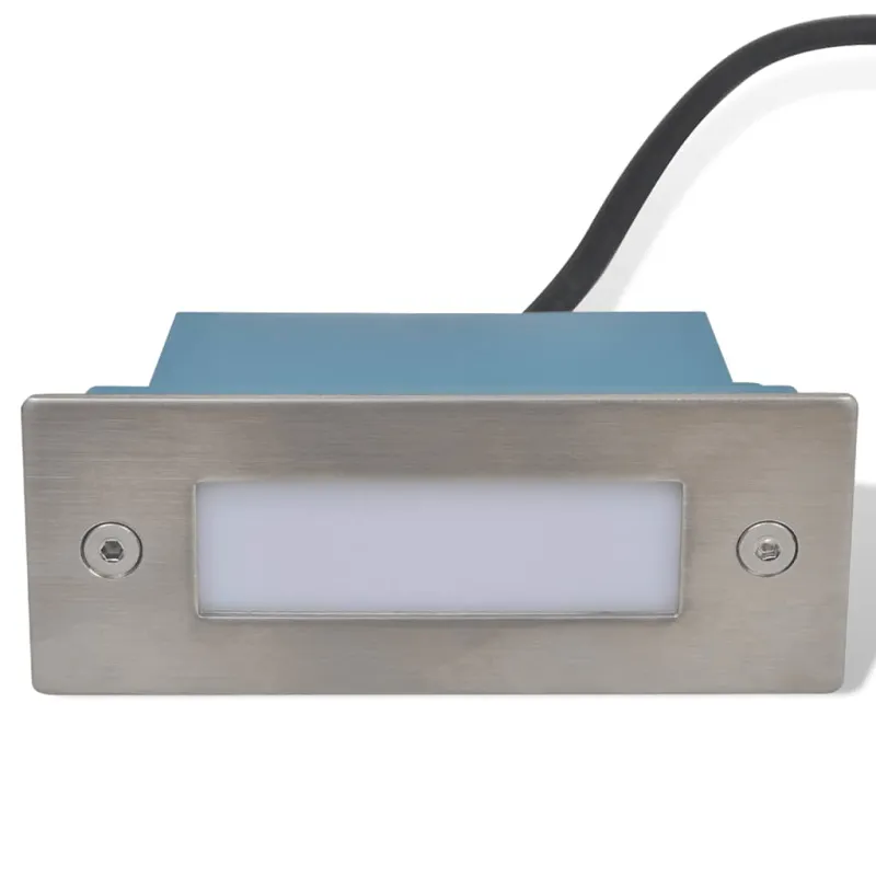 Įleidžiami laiptų pakopų LED šviestuvai, 2vnt., 44x111x56mm
