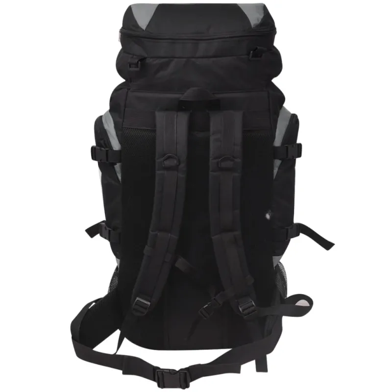 Turistinė kuprinė, XXL, 75 l, juoda/pilka