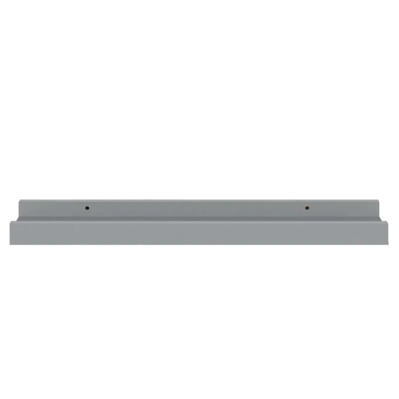 Lentynos nuotraukų rėmeliams, 2vnt., pilkos, 40x9x3cm, MDF