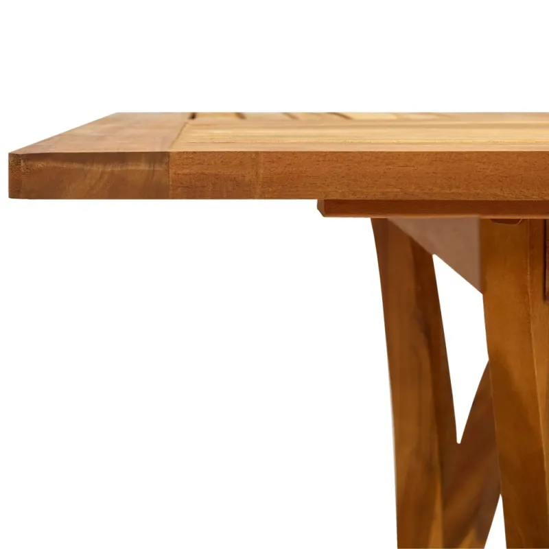 Sodo stalas, 150x90x75cm, akacijos medienos masyvas