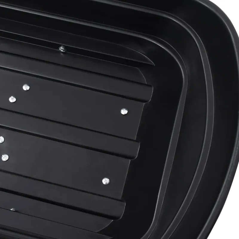 Paverčiamas rankinis sodo vežimėlis, juodos spalvos, 300kg, 75l