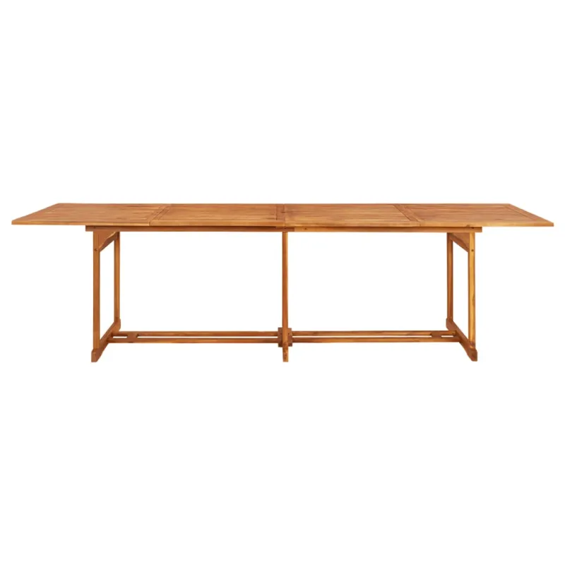 Sodo valgomojo komplektas, 11 dalių, 280x90x75 cm, akacija