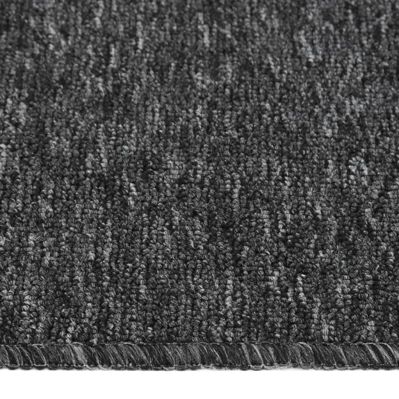 Neslystantys laiptų kilimėliai, 15vnt., antracito, 75x20cm