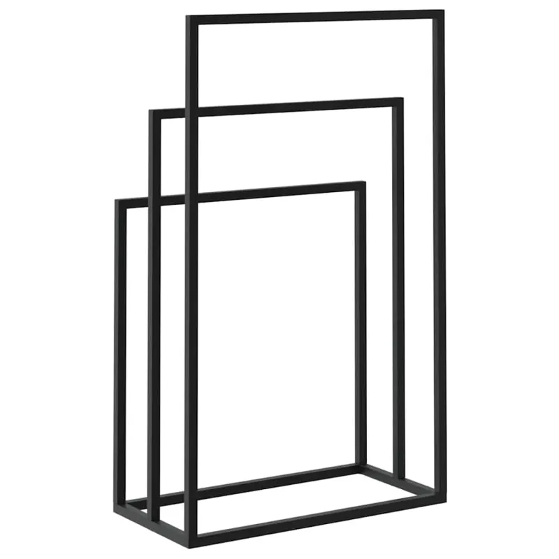 Pastatoma rankšluosčių kabykla, juoda, 48x24x79cm, geležis