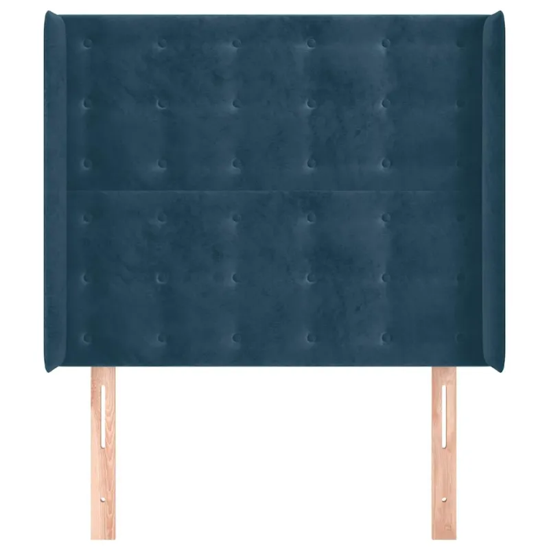 Galvūgalis su auselėmis, mėlyna, 103x16x118/128 cm, aksomas