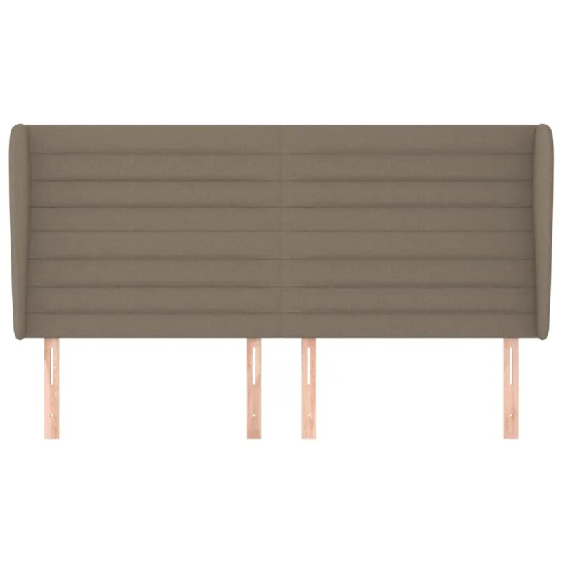 Galvūgalis su auselėmis, taupe, 203x23x118/128cm, audinys