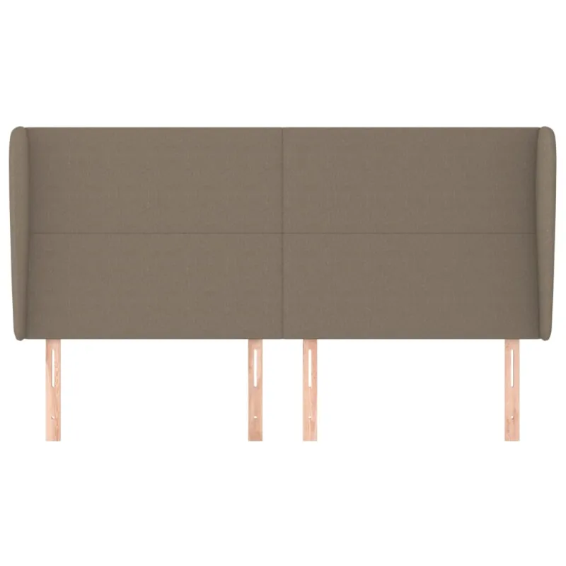 Galvūgalis su auselėmis, taupe, 163x23x118/128cm, audinys