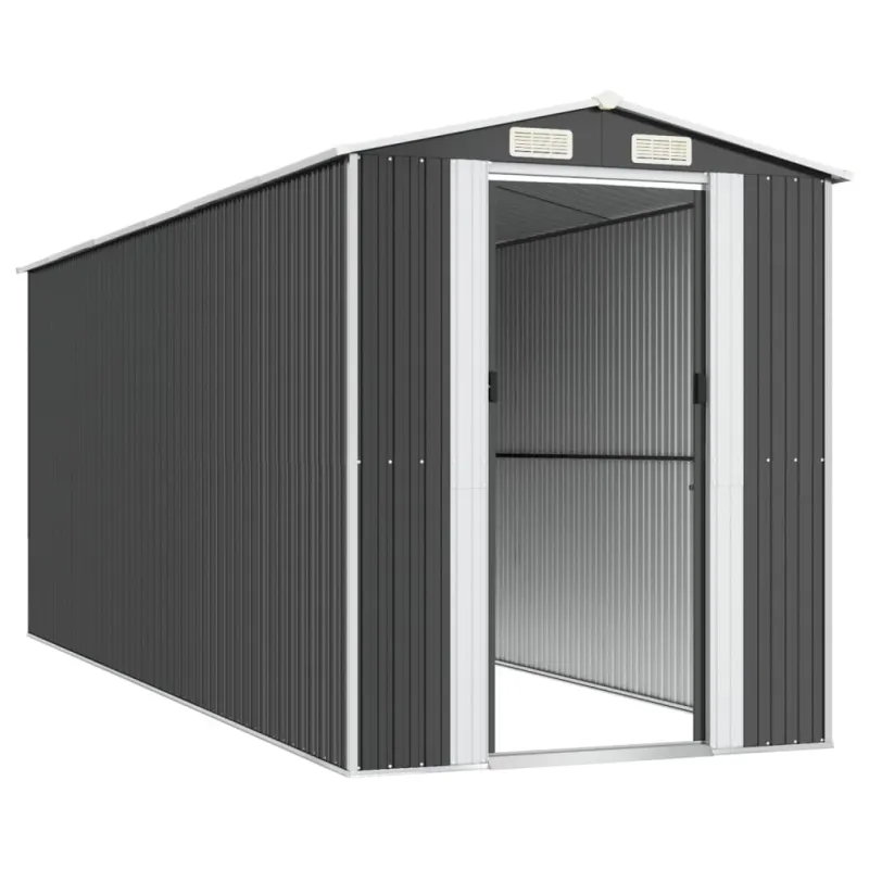 Sodo pašiūrė, antracito, 192x523x223cm, galvanizuotas plienas