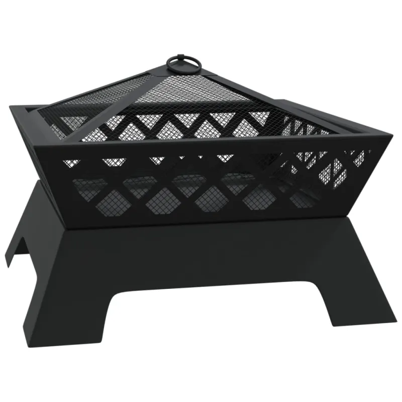Laužavietė su žarstekliu, 50cm, plienas, XXL
