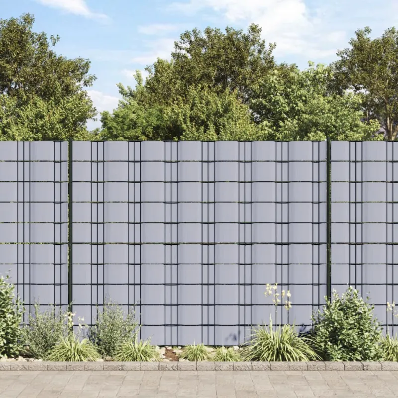 Privatumo suteikianti sodo plokštė, šv. pilka, PVC, 70x0,19m