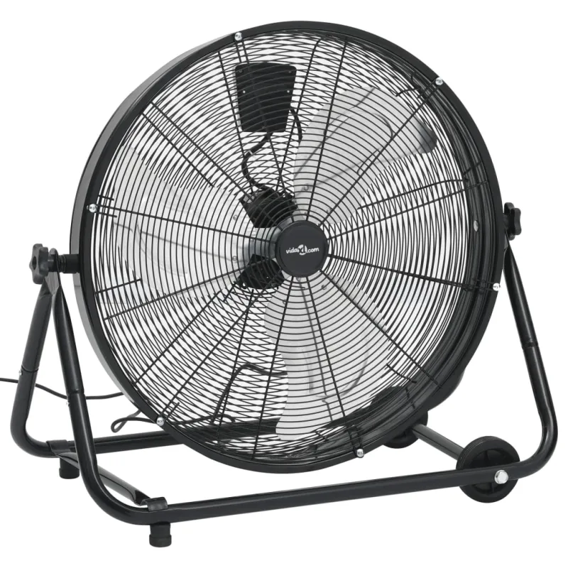 Pramoninis ventiliatorius, juodas, 60cm, 172,5W, būgno formos