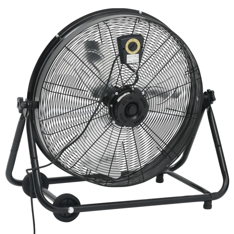 Pramoninis ventiliatorius, juodas, 60cm, 172,5W, būgno formos
