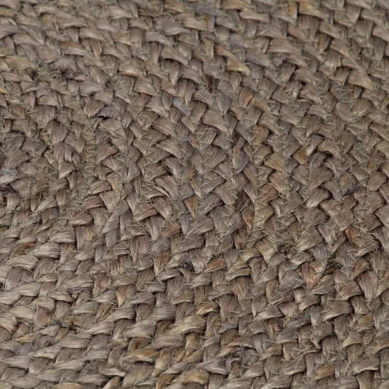 Kilimas, pilkas, 240cm, džiutas, apskritas, rankų darbo