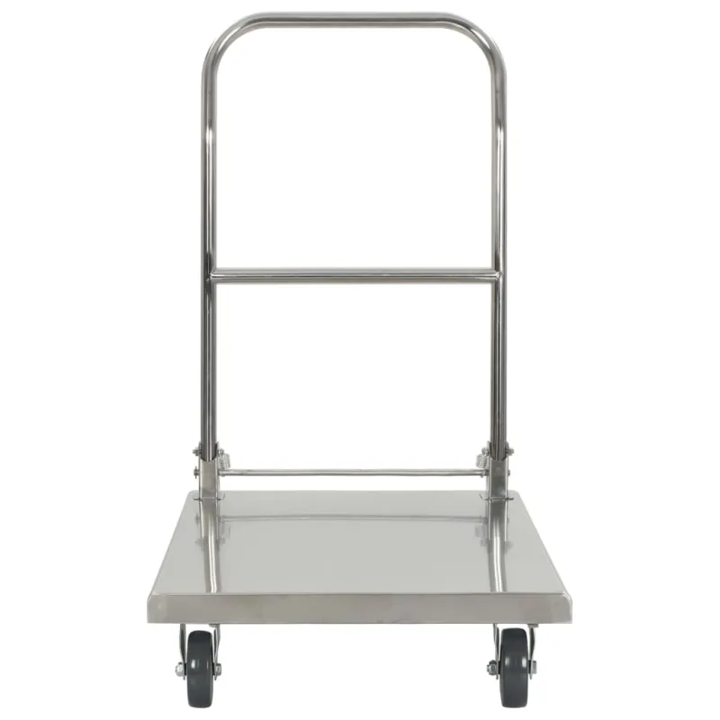 Transportavimo vežimėlis, sidabrinis, 82x53x86, nerūdijantis plienas