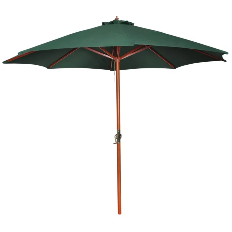 Skėtis nuo saulės, žalios spalvos, 258cm