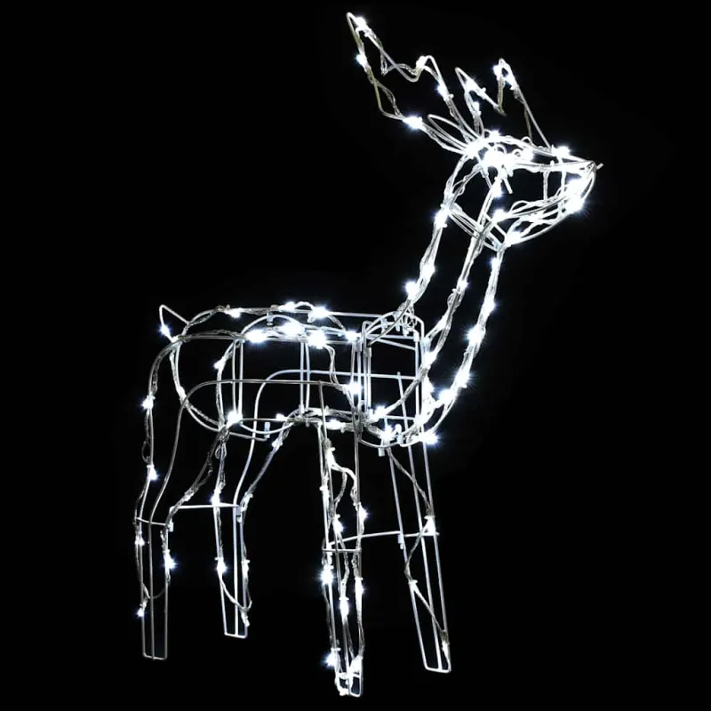 Kalėdinė lempučių ekspozicija, 3 dalių, elniai, 229 LED lemp.