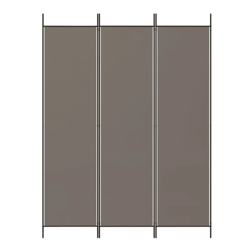 Kambario pertvara, 3 dalių, antracito, 150x220cm, audinys
