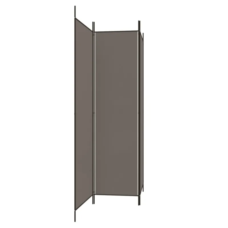 Kambario pertvara, 3 dalių, antracito, 150x220cm, audinys
